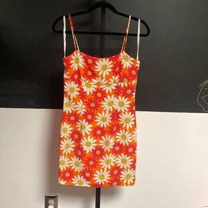 Selection floral 90s mini dress size 7